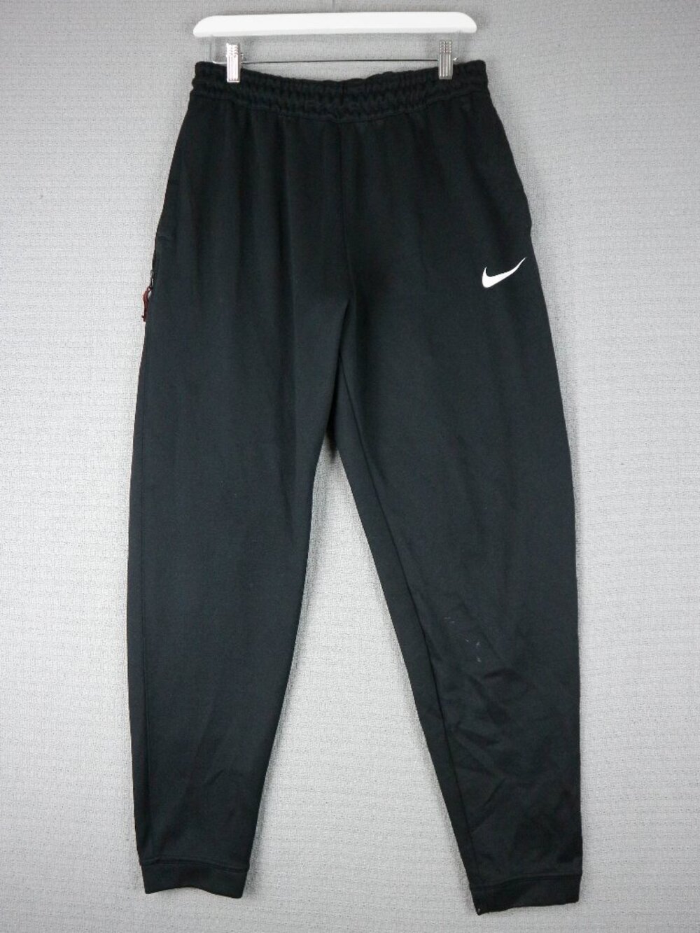 Nike Dri-Fit Activewear Material black Slim Jogger Sweatpants Mens Medium Black